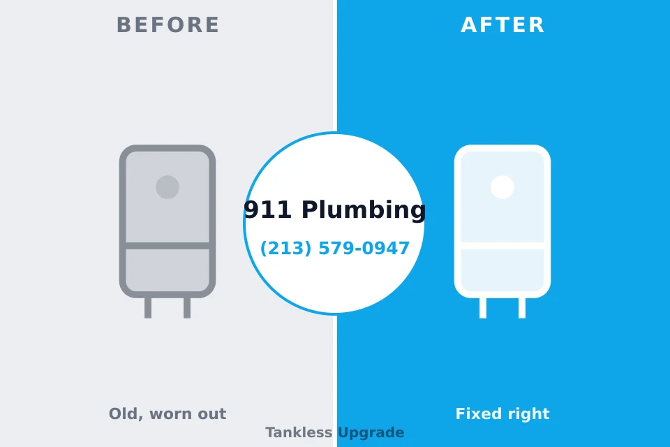 Before and after: plumbing repair Abbotsford, WI